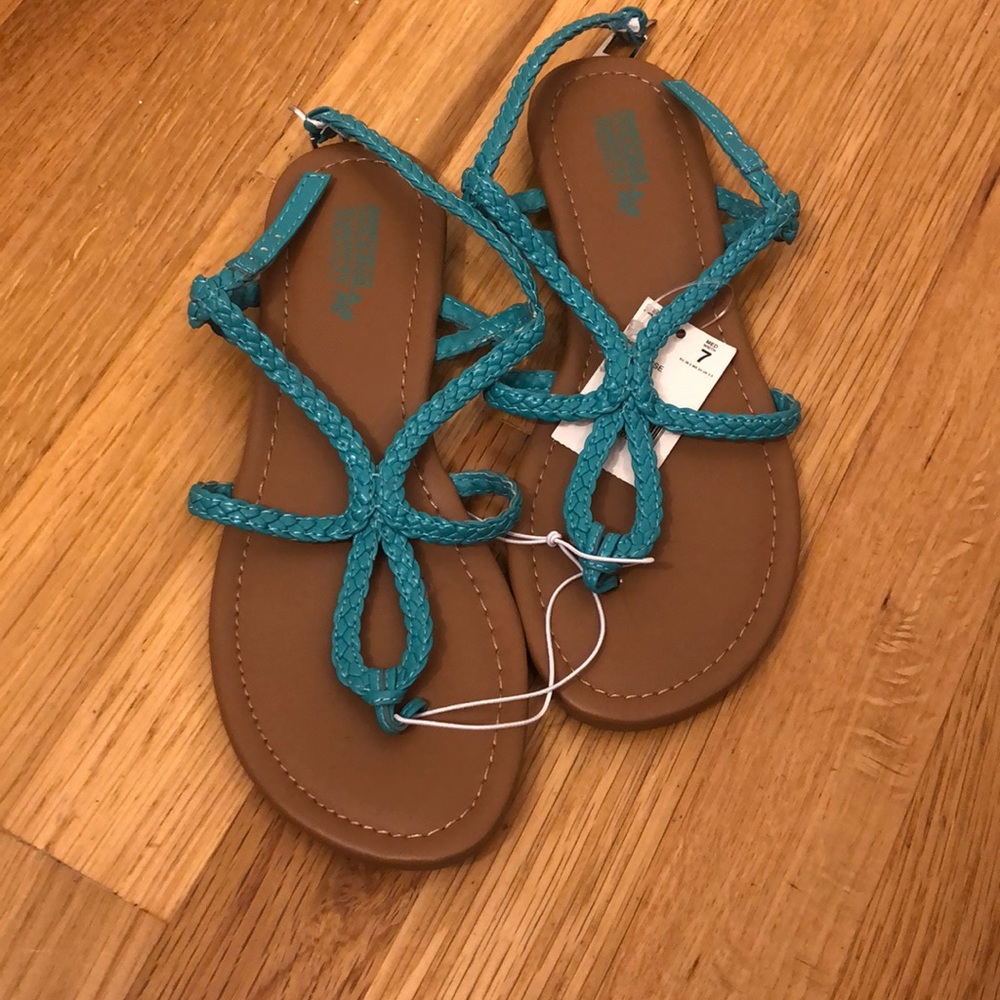 Turquoise Personal Identity Sandals - Size 7